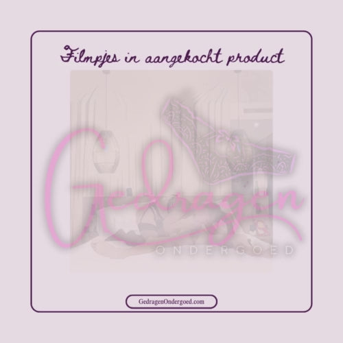 filmpje van aangekocht gedragen ondergoed